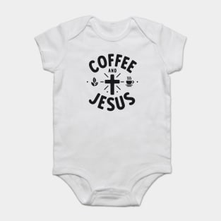 Coffee and Jesus Baby Bodysuit